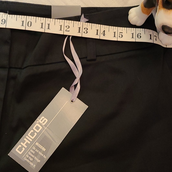 Chico's black bellbottom pants size 12 - Picture 11 of 15